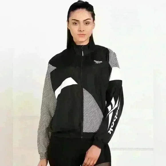 Reebok Jackets & Blazers - Reebok Classic Geometric Track Jacket